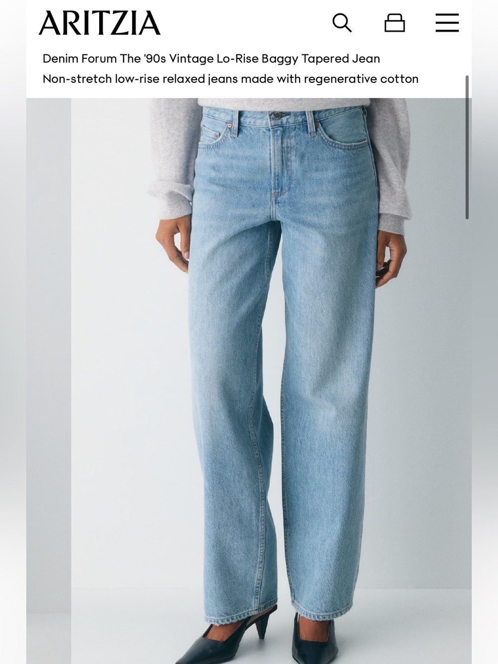 Denim Forum Light Blue Straight-Leg Jeans